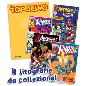 TOPOLINO 3596 + LITOGRAFIE MARVEL