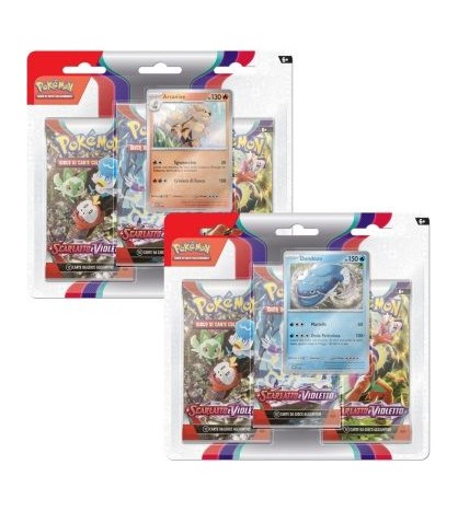 POKEMON SCARLATTO & VIOLETTO 3 PACK