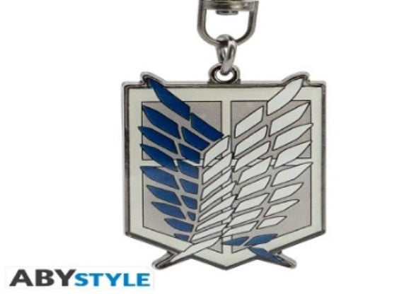 ATTACK ON TITAN BADGE KEYCHAIN