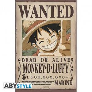 ONE PIECE WANTED LUFFY NEW 2 POSTER