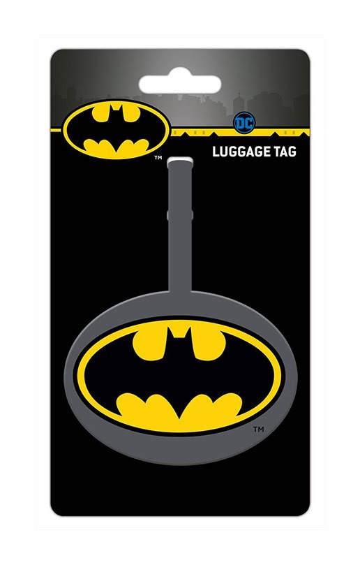 DC COMICS BATMAN SYMBOL LUGGAGE TAG