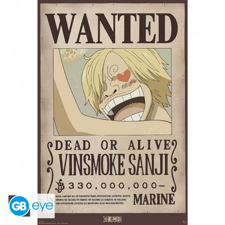 ONE PIECE WANTED SANJI POSTER