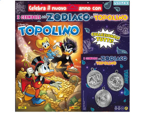 TOPOLINO 3451 + 3 CIONDOLI ACQUA