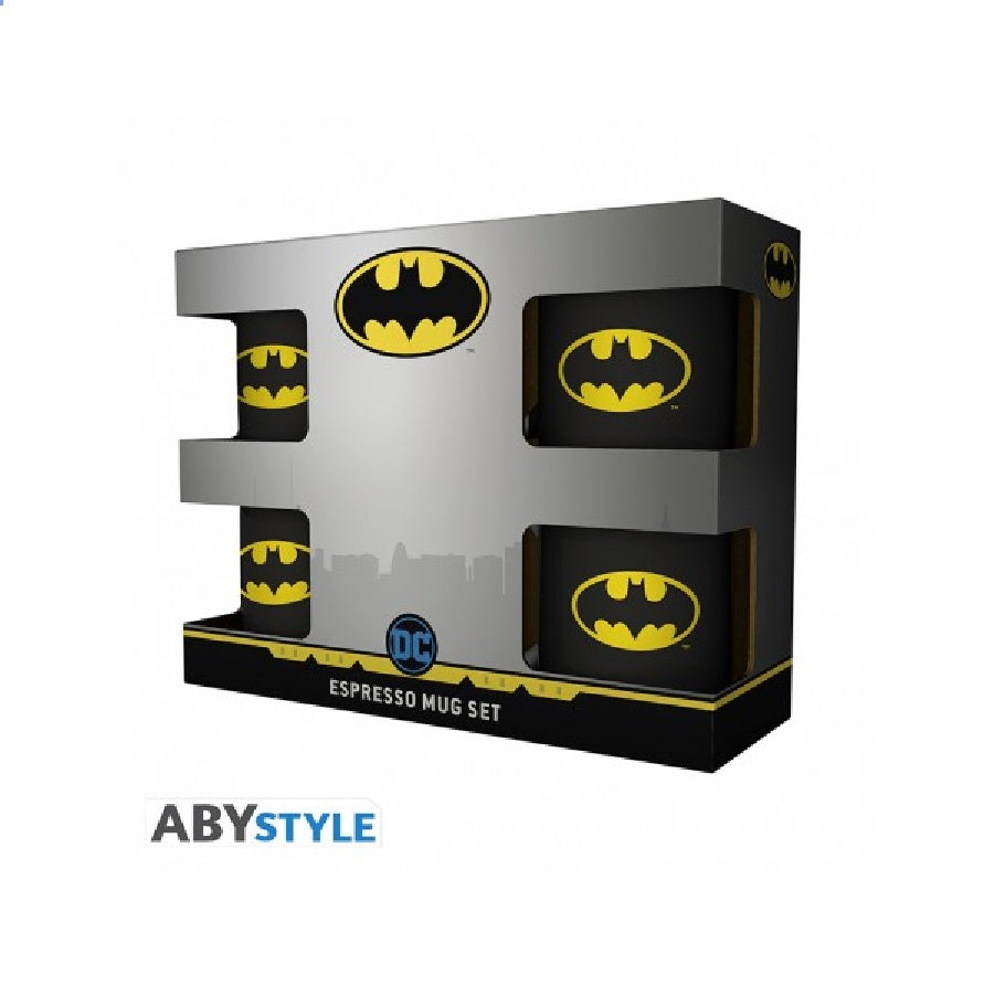 DC - BATMAN SET 4 ESPRESSO MUGS