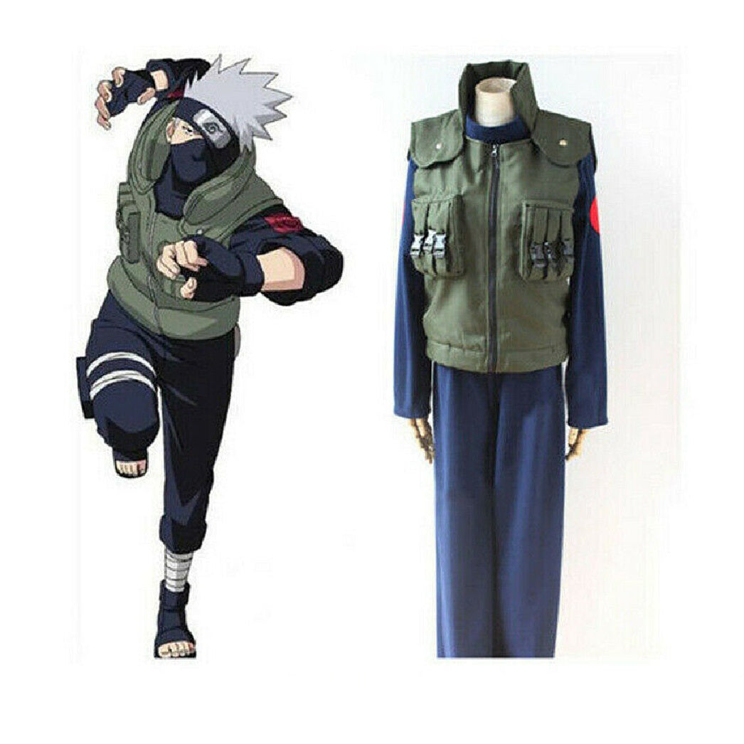 Costume Carnevale Cosplay Unisex Naruto Kakashi Hatake